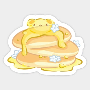 Melting Butter Bear Pancake Stack Sticker